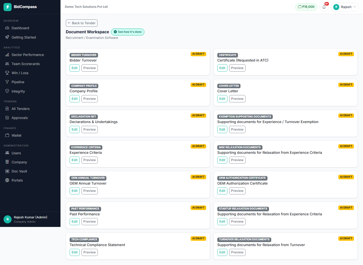 Document Workspace